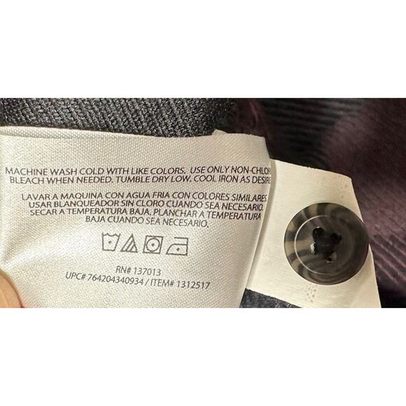 Orvis Mens Heavy Flannel Shirt Jacket Red Black Plaid Lumberjack Size Large - Picture 6 of 11